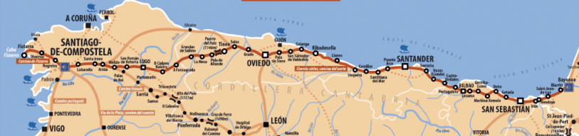 Camino del Norte Map